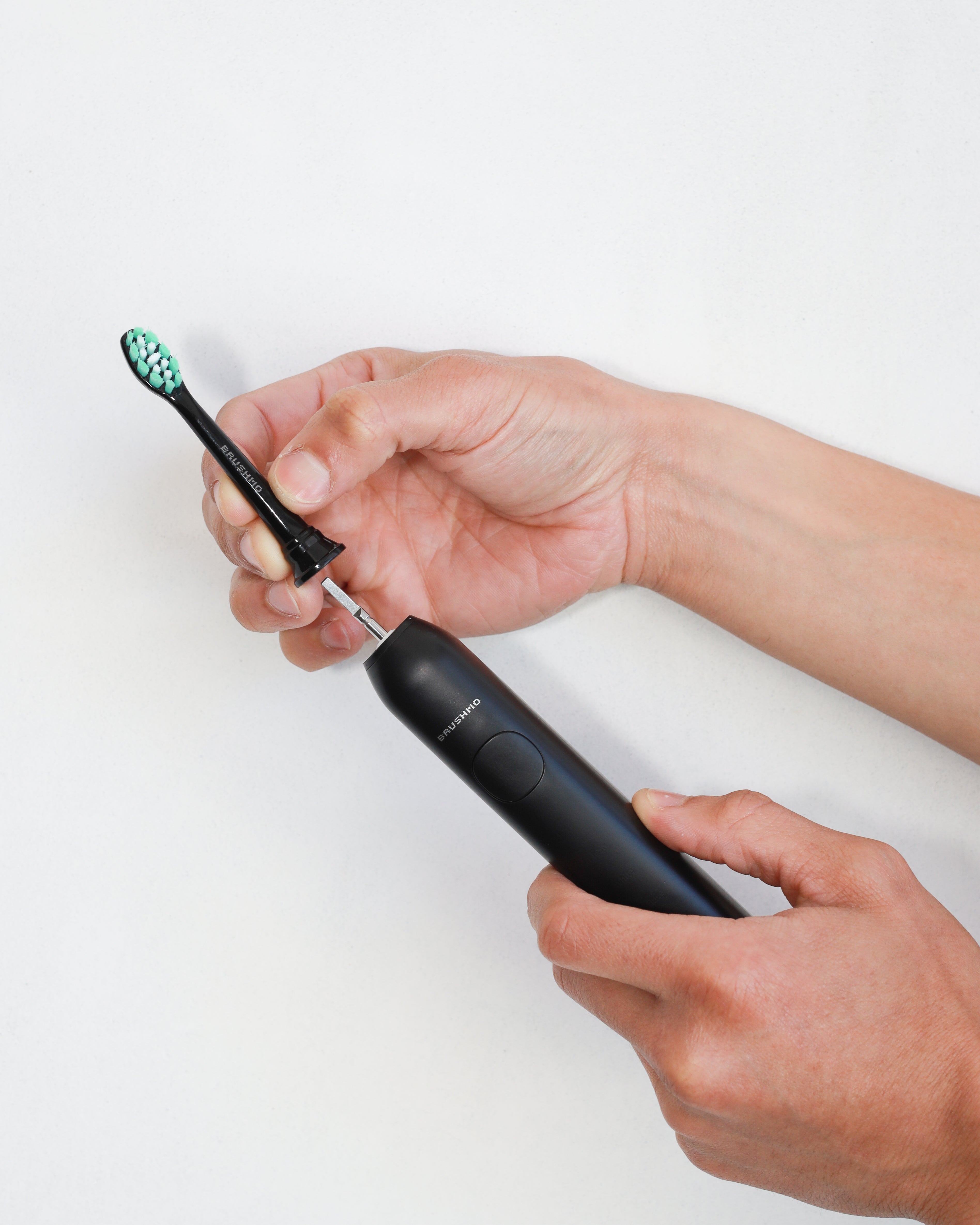 Plaque Control Replacement Toothbrush Heads Compatible with Philips Sonicare - 8 Pack, Black