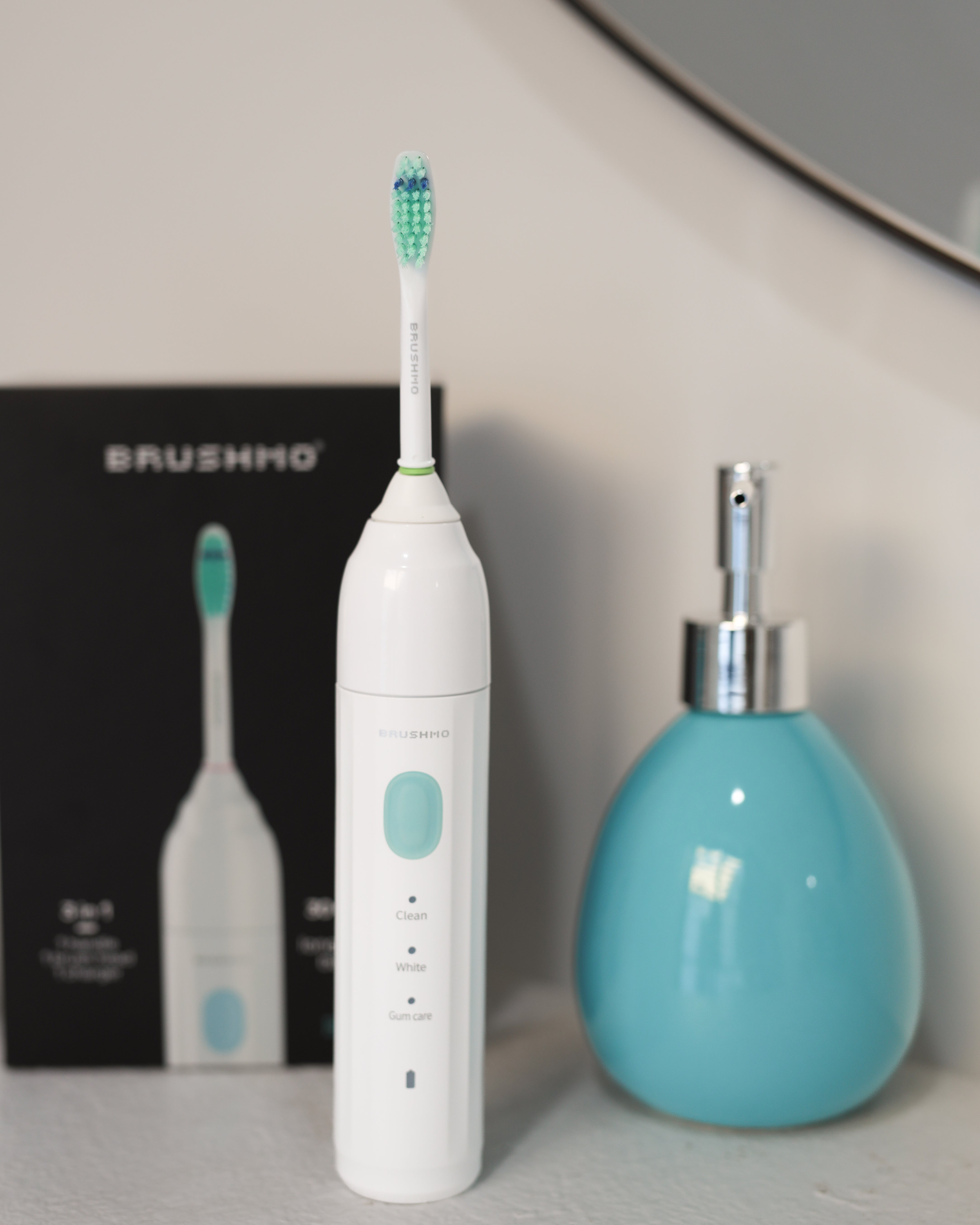 Brushmo e-Series Electric Sonic Toothbrush - Screw-On, White