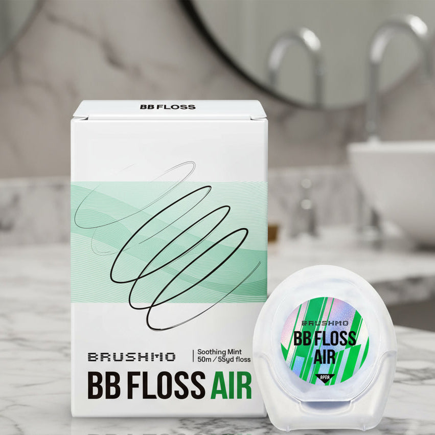 Brushmo Black Floss (BBFloss) Expanding Woven Dental Floss AIR – 55YD, 1 Pack