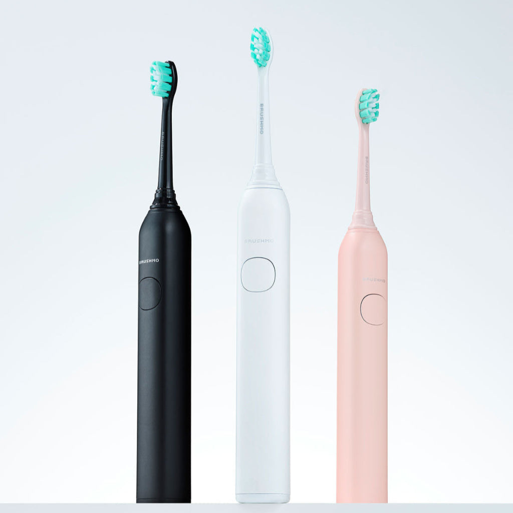 Brushmo Electric Toothbrush, Super Sonic- 32 pack (11 Black, 11 White, 10 Pink)