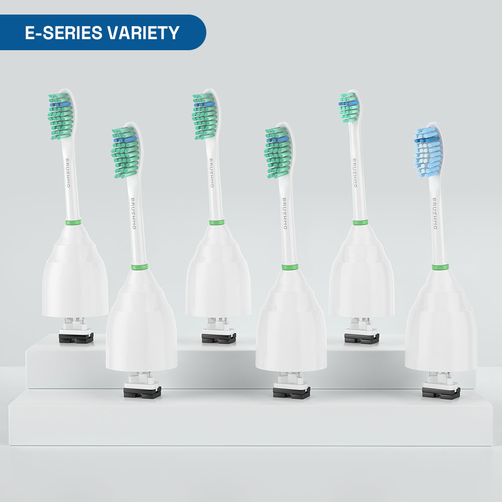 Variety Replacement Toothbrush Heads for Philips Sonicare e-Series - Combo, White