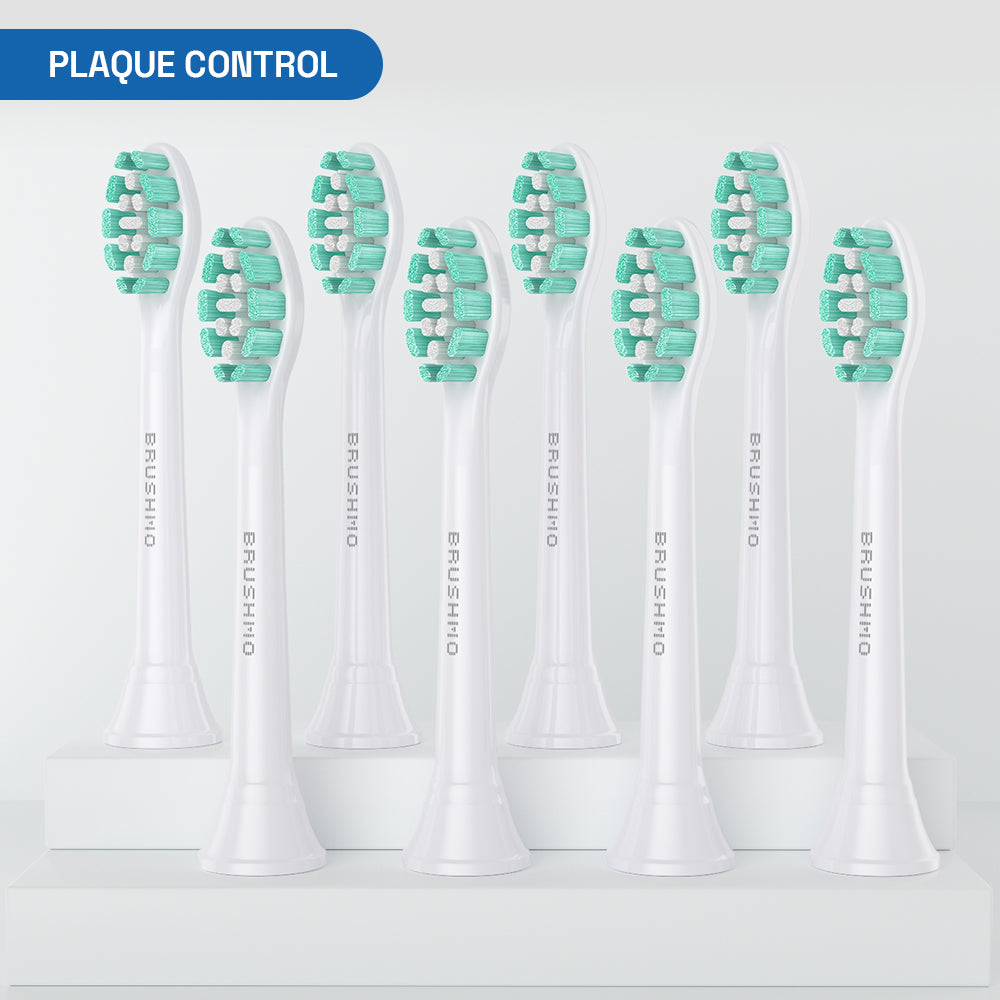 Brushmo Plaque Control Replacement Toothbrush Heads- 10 pack