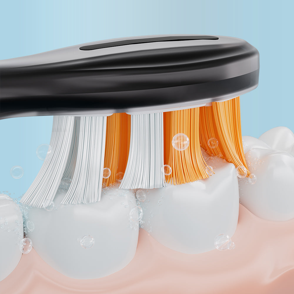 Replacement Toothbrush Heads Compatible with Philips Sonicare- All-in-One (4 Pack), Black