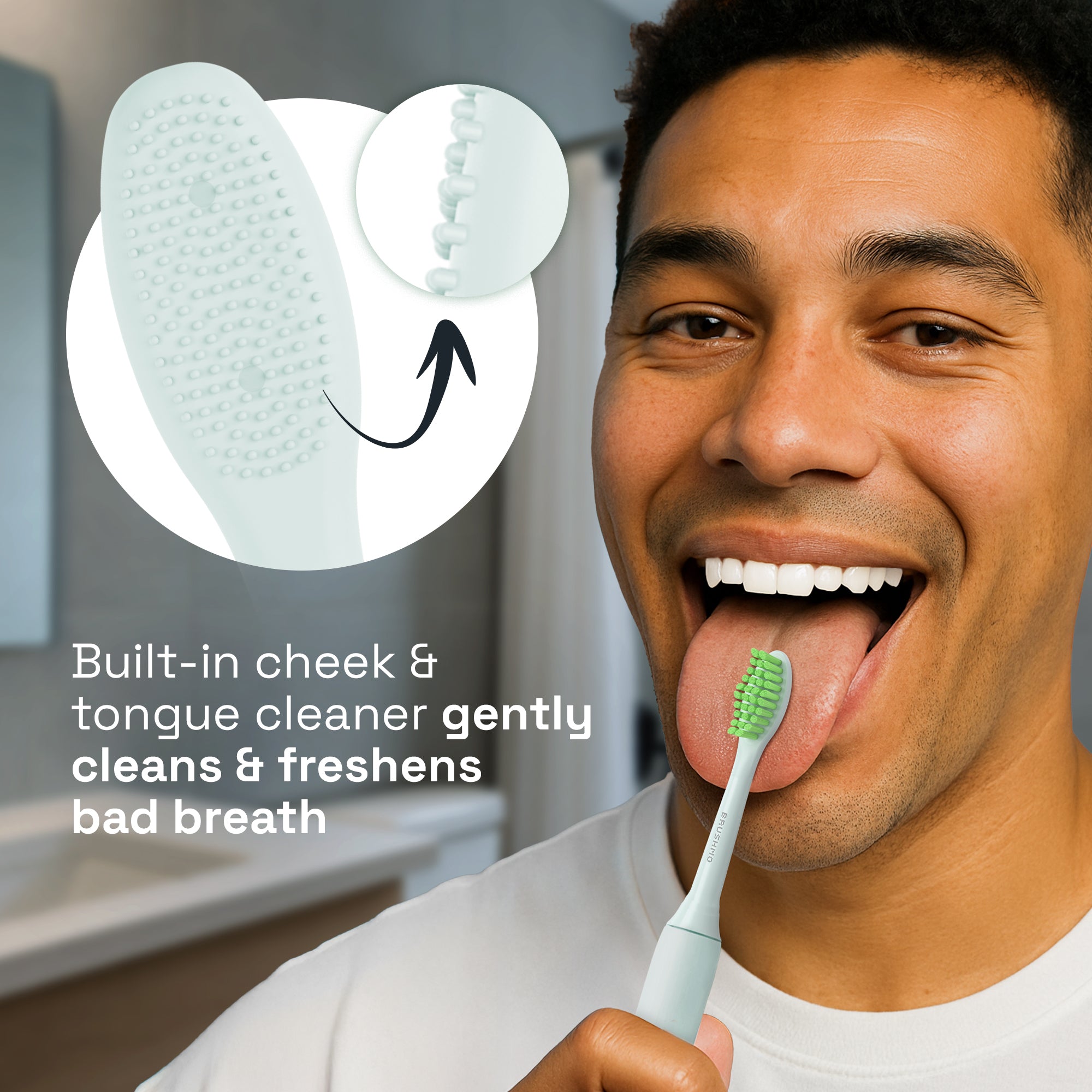 Replacement Toothbrush Heads Compatible with Philips Sonicare One - 4 Pack, Mint Light Blue