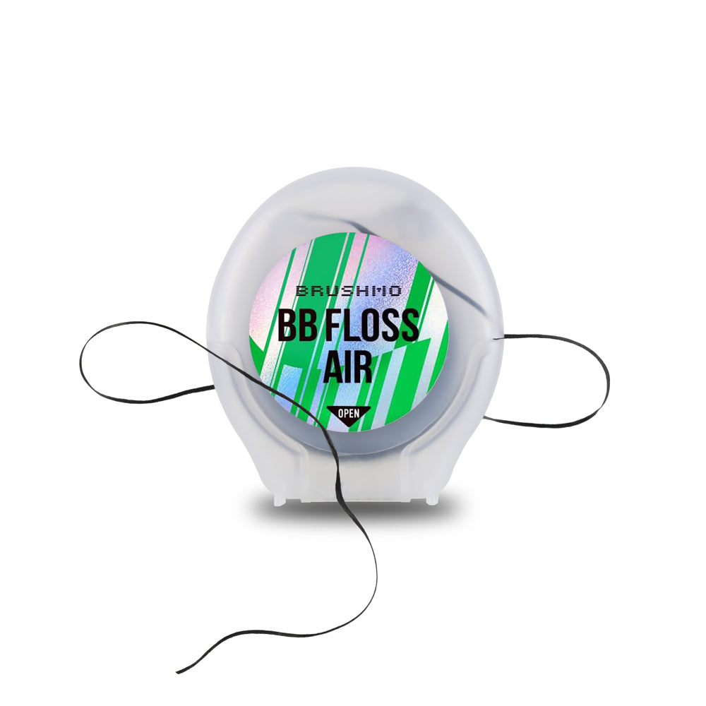 Brushmo Black Floss (BBFloss) Expanding Woven Dental Floss AIR – 55YD, 1 Pack