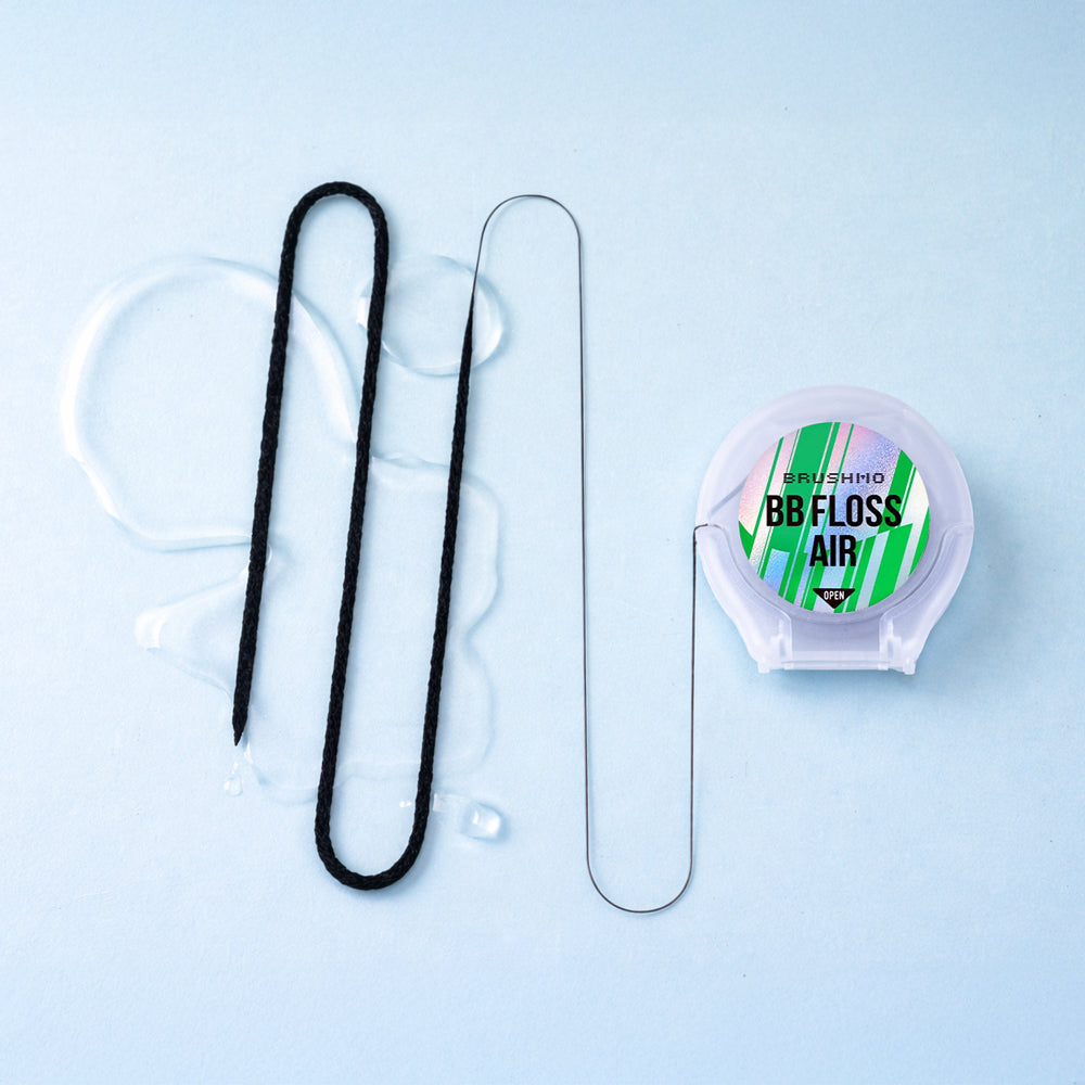 Brushmo Black Floss (BBFloss) Expanding Woven Dental Floss AIR – 55YD, 1 Pack