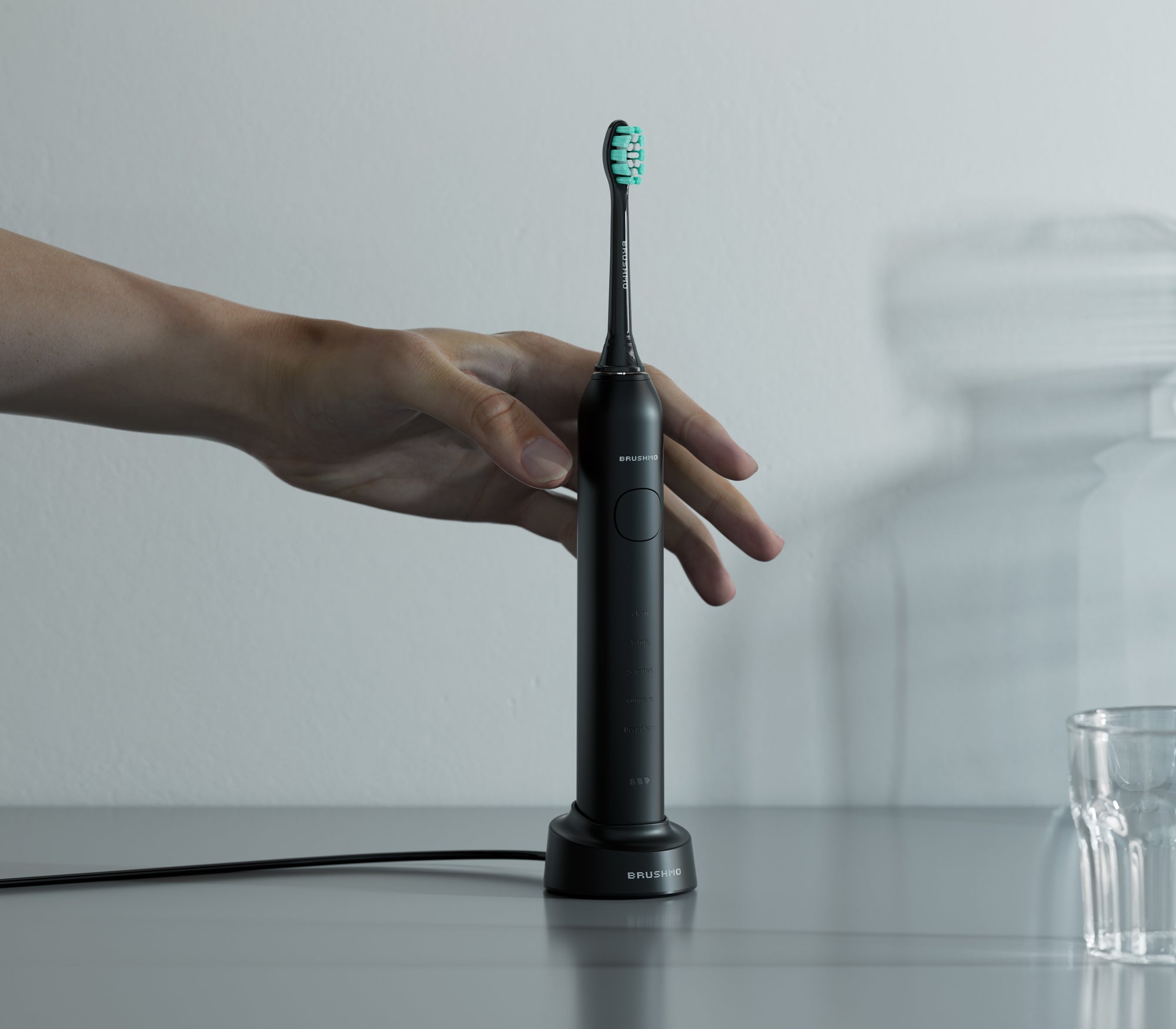 Brushmo Super Sonic Electric Toothbrush - Midnight Black