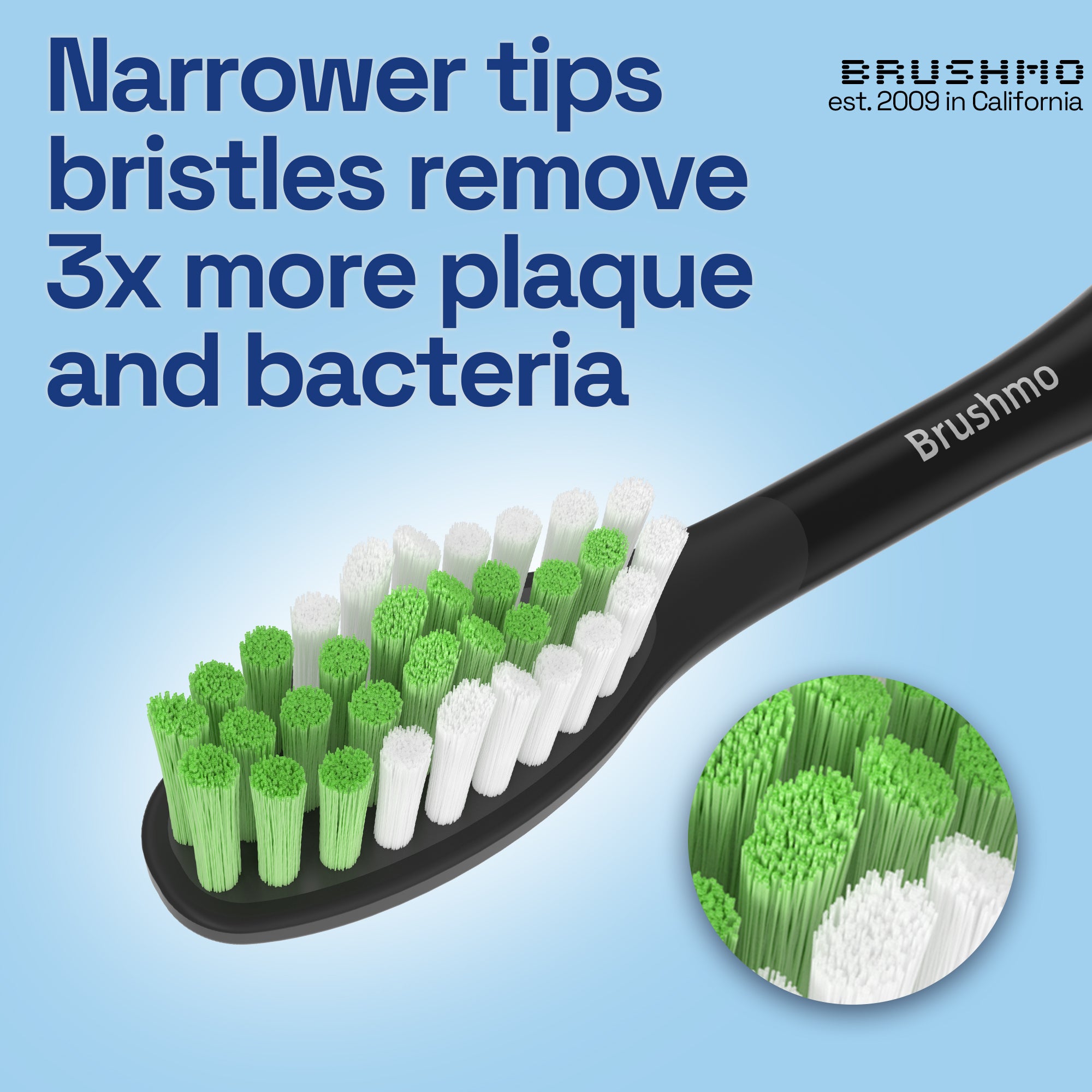 Replacement Toothbrush Heads Compatible with Philips Sonicare One - 4 Pack, Shadow Black