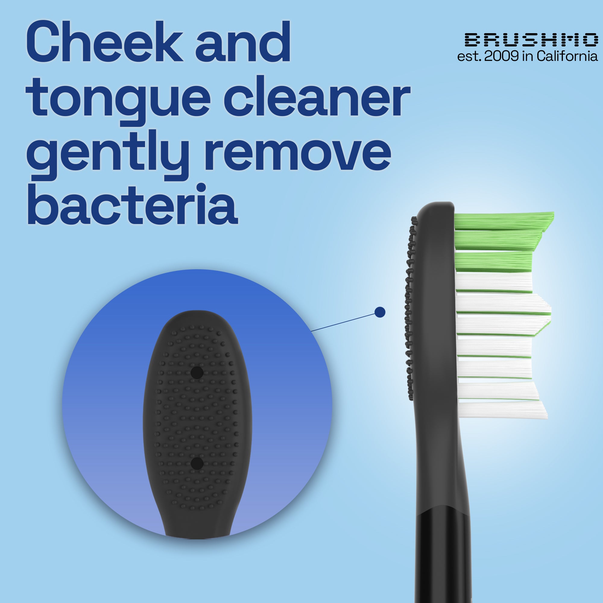 Replacement Toothbrush Heads Compatible with Philips Sonicare One - 4 Pack, Shadow Black