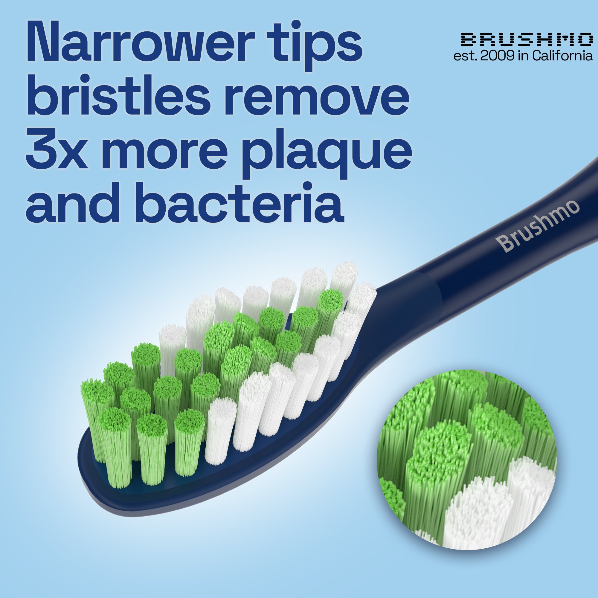Replacement Toothbrush Heads Compatible with Philips Sonicare One - 4 Pack, Midnight Navy Blue
