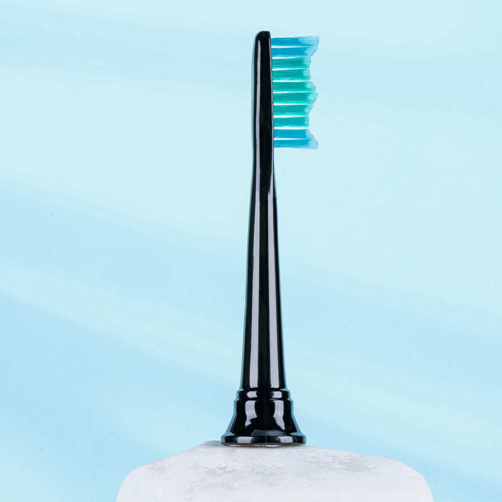 Total Clean Replacement Toothbrush Heads Compatible with Philips Sonicare Electric Toothbrush - 8 Pack, Black