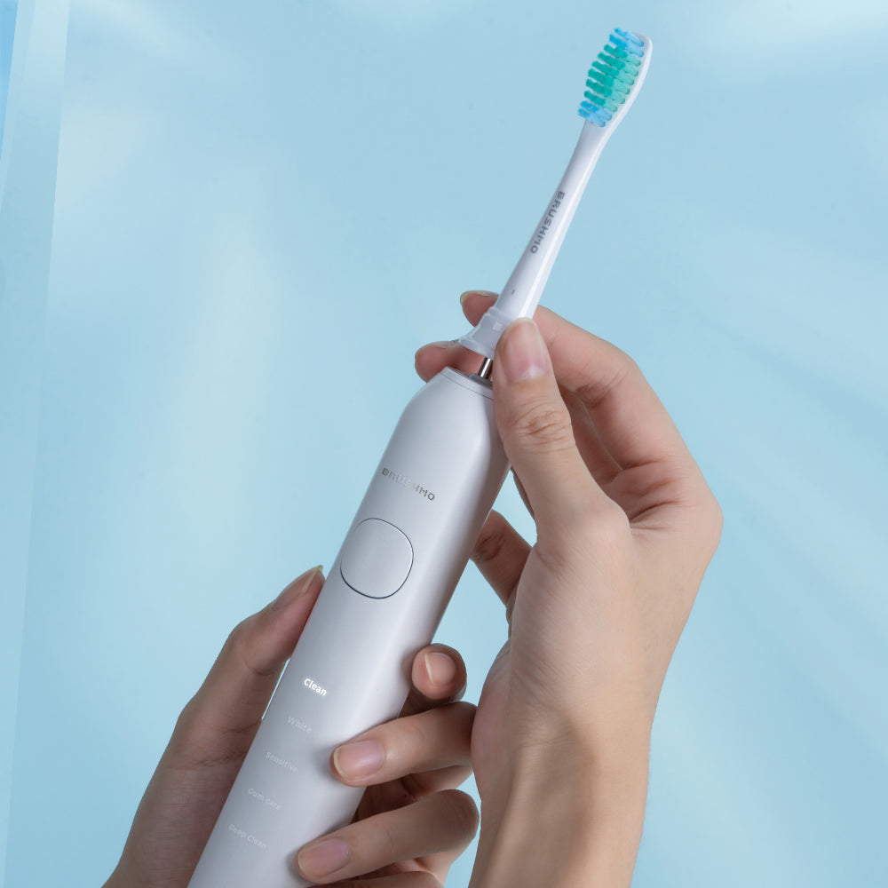 Total Clean Replacement Toothbrush Heads Compatible with Philips Sonicare Electric Toothbrush - 8 Pack, White