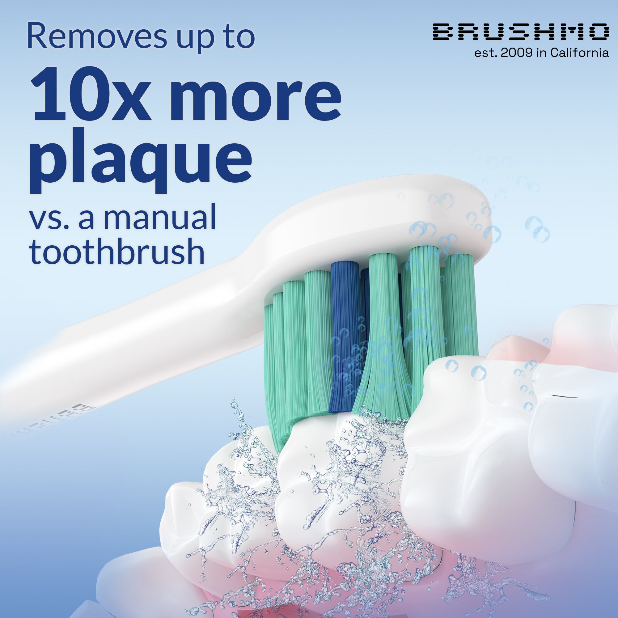Compact Total Clean Replacement Toothbrush Heads Compatible with Philips Sonicare - 8 Pack, White