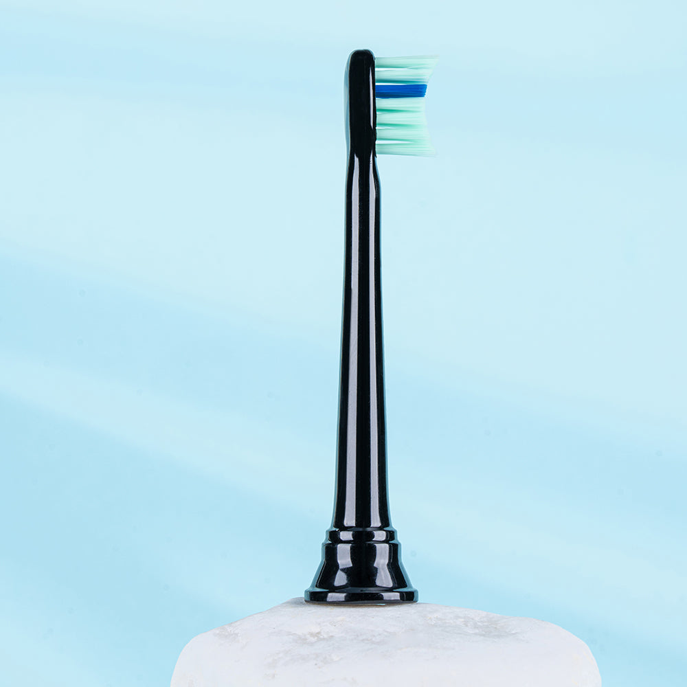 Replacement Toothbrush Heads Compatible with Philips Sonicare- Total Clean (8 Pack), Compact, Black