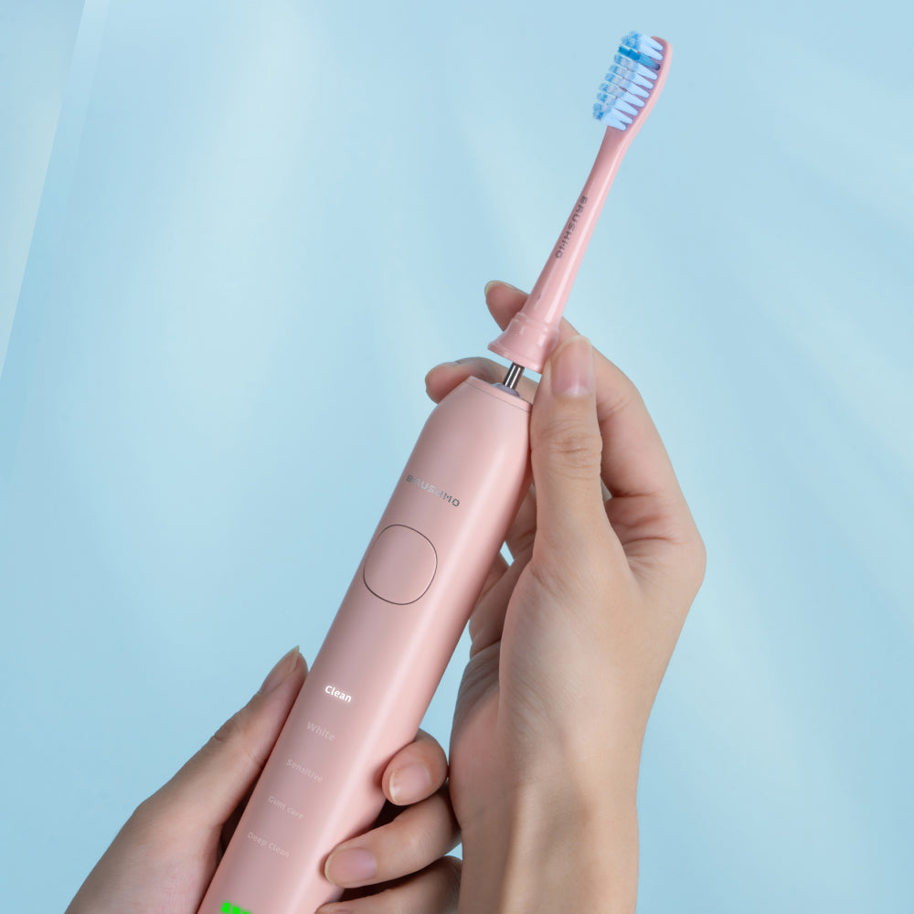 Gum Care Sensitive Replacement Toothbrush Heads Compatible with Philips Sonicare - 8 Pack, Pink