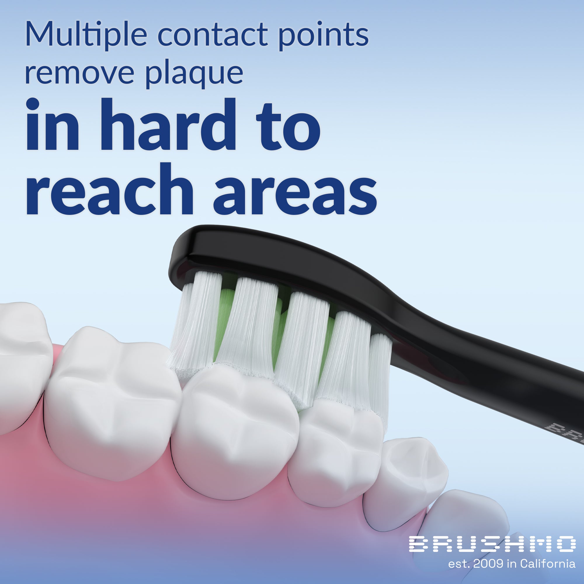 Whitening Replacement Toothbrush Heads Compatible with Philips Sonicare DiamondClean - 8 Pack, Black