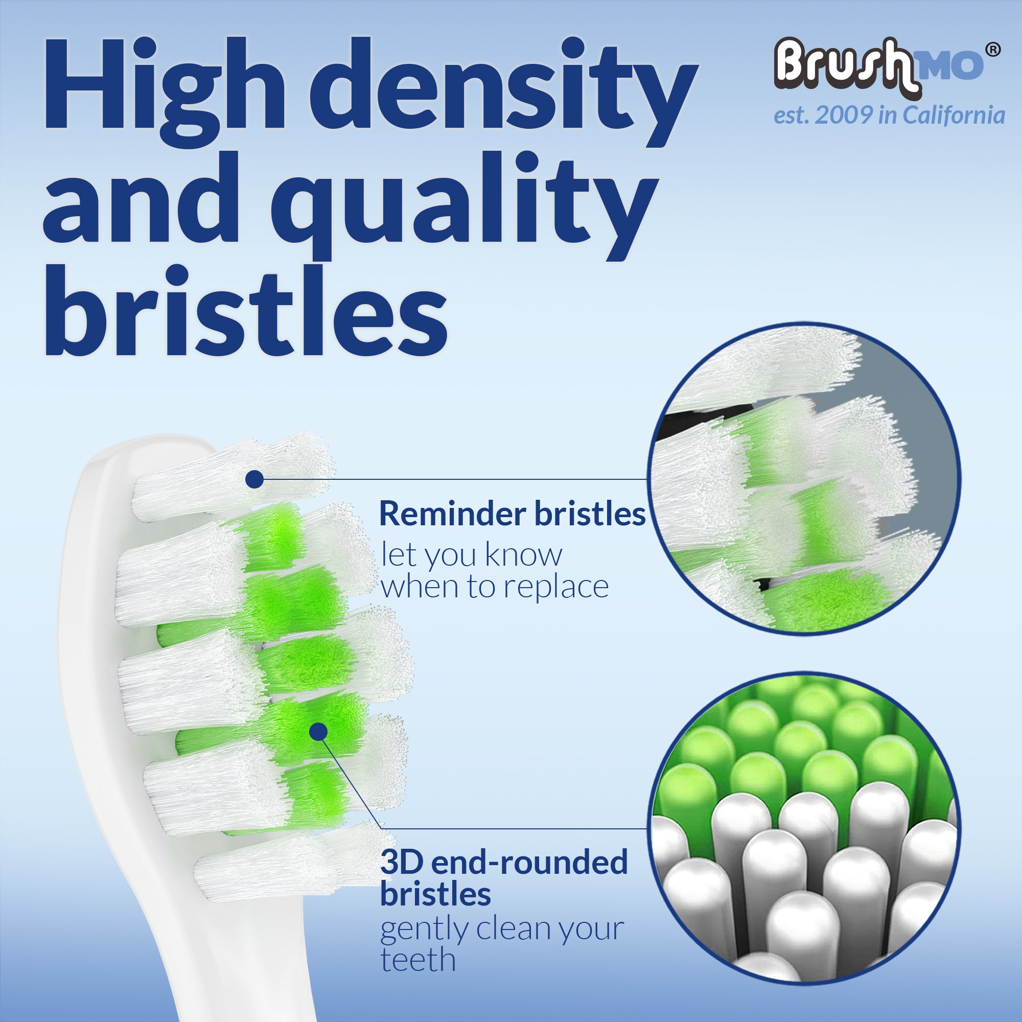 Replacement Toothbrush Heads Compatible with Sonicare DiamondClean HX6063, 8 Pack White