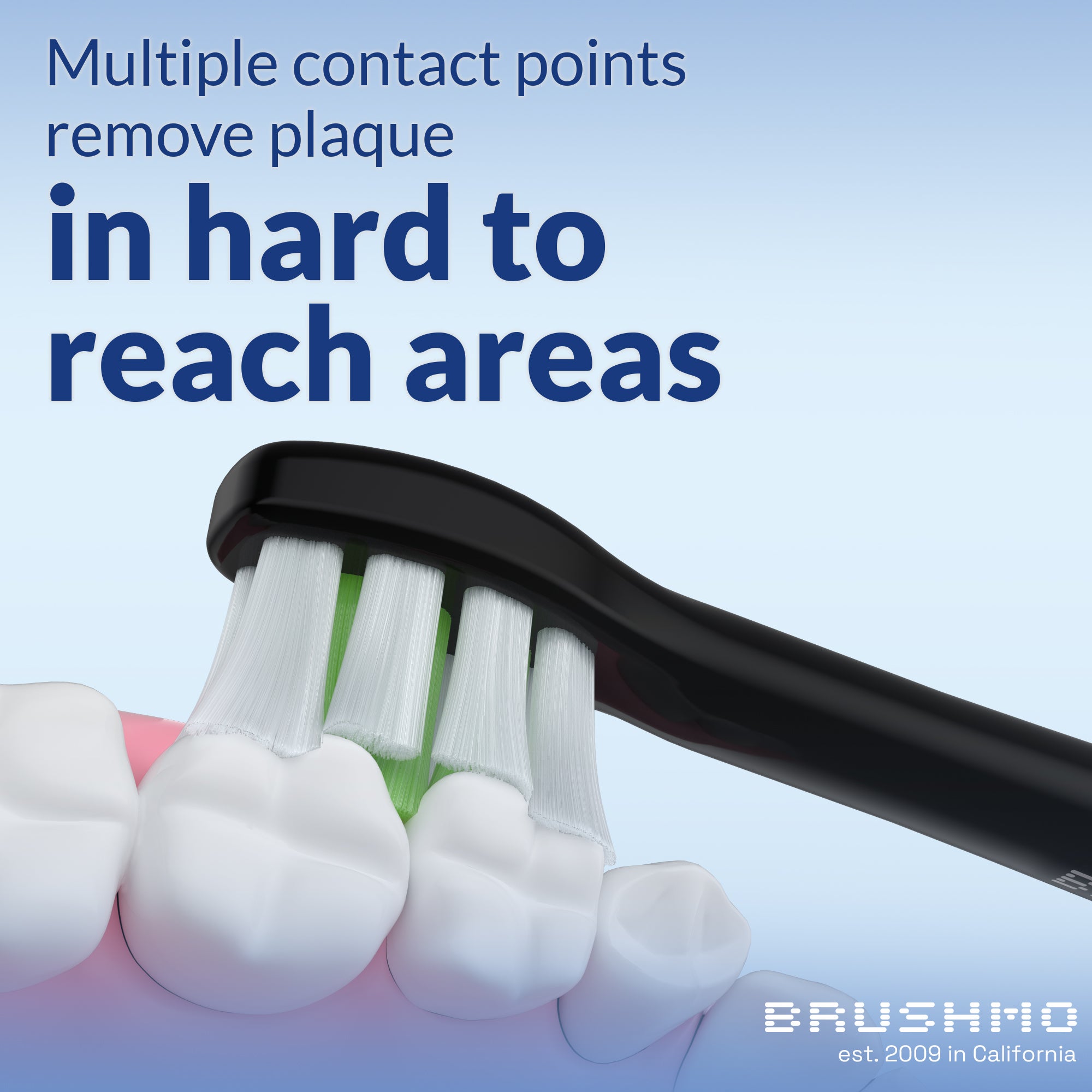 Compact Whitening Replacement Toothbrush Heads Compatible with Philips Sonicare DiamondClean - 8 Pack, Black