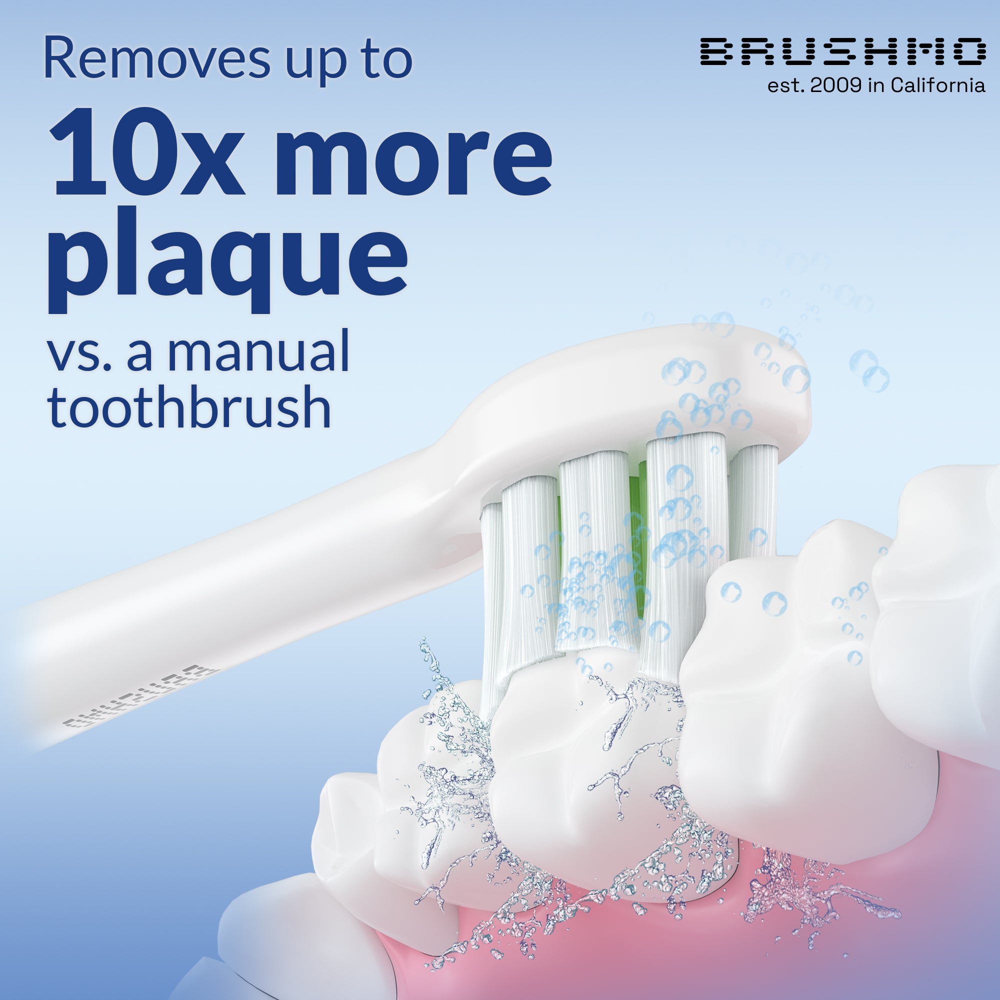 Compact Whitening Replacement Toothbrush Heads Compatible with Sonicare DiamondClean - 8 Pack, White