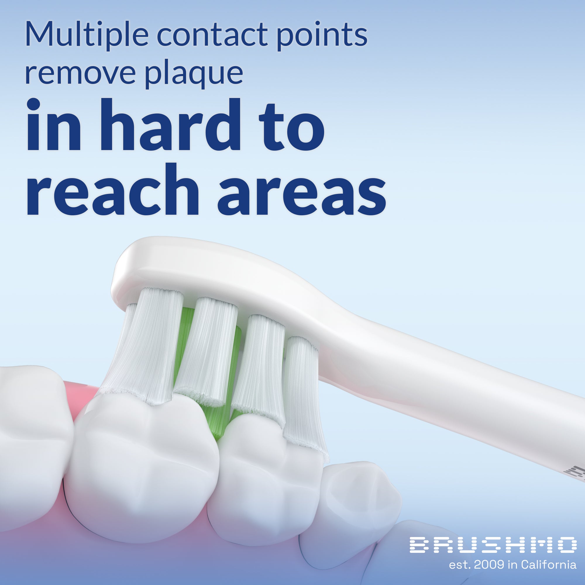 Compact Whitening Replacement Toothbrush Heads Compatible with Sonicare DiamondClean - 8 Pack, White