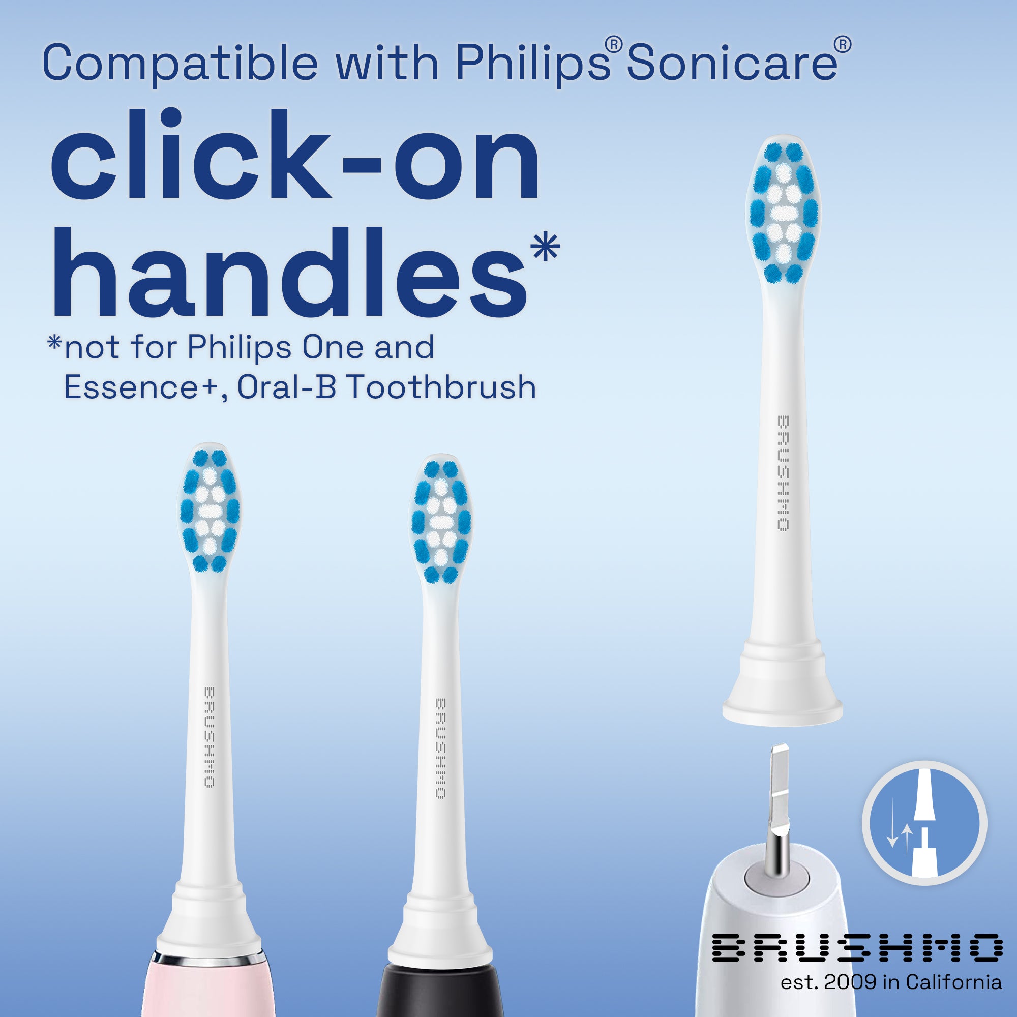 Optimal Gum Care Replacement Toothbrush Heads Compatible with Philips Sonicare - 8 Pack,White