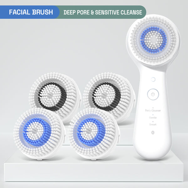 Replacement Facial Cleansing Brush Heads for Clarisonic - Combo, 4 Pack