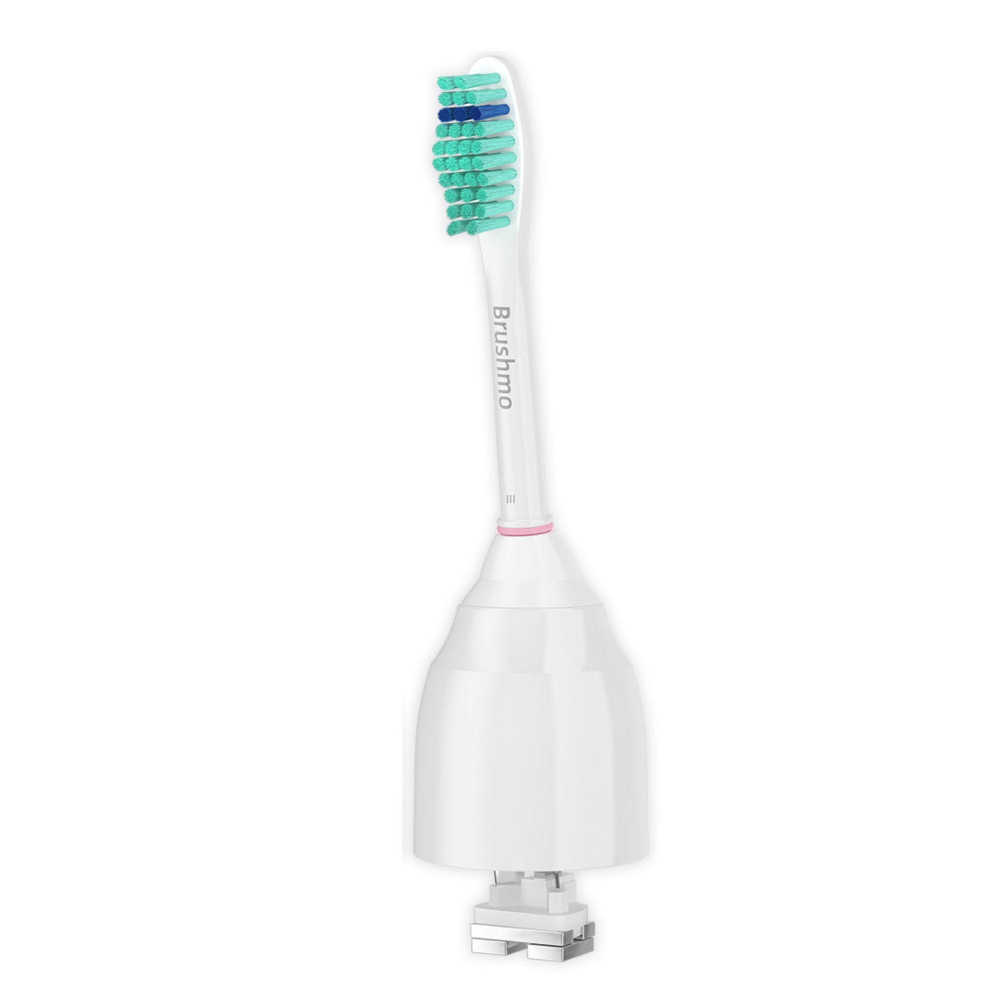 Total Clean e-Series Replacement Toothbrush Heads Compatible with Philips Sonicare e-Series - 6 Pack, White