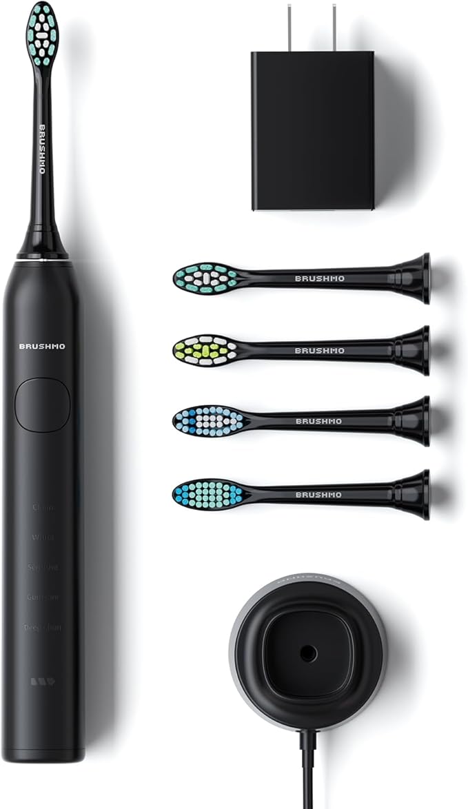 Brushmo Super Sonic Electric Toothbrush - Midnight Black