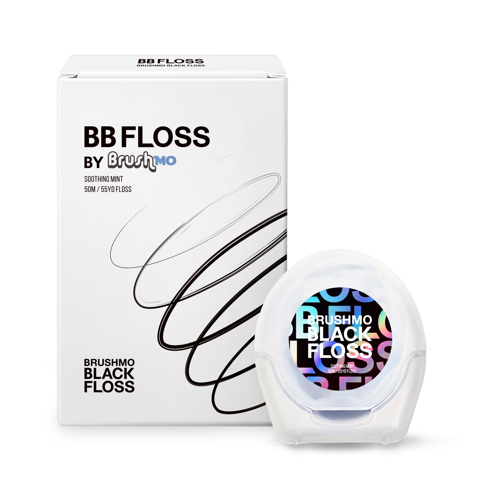Black Expanding Dental Floss, 55YD, 1pk