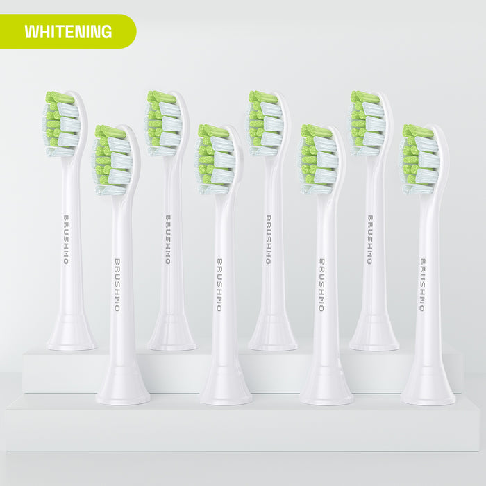 Replacement Toothbrush Heads Compatible with Philips Sonicare- Whitening (8 Pack), White