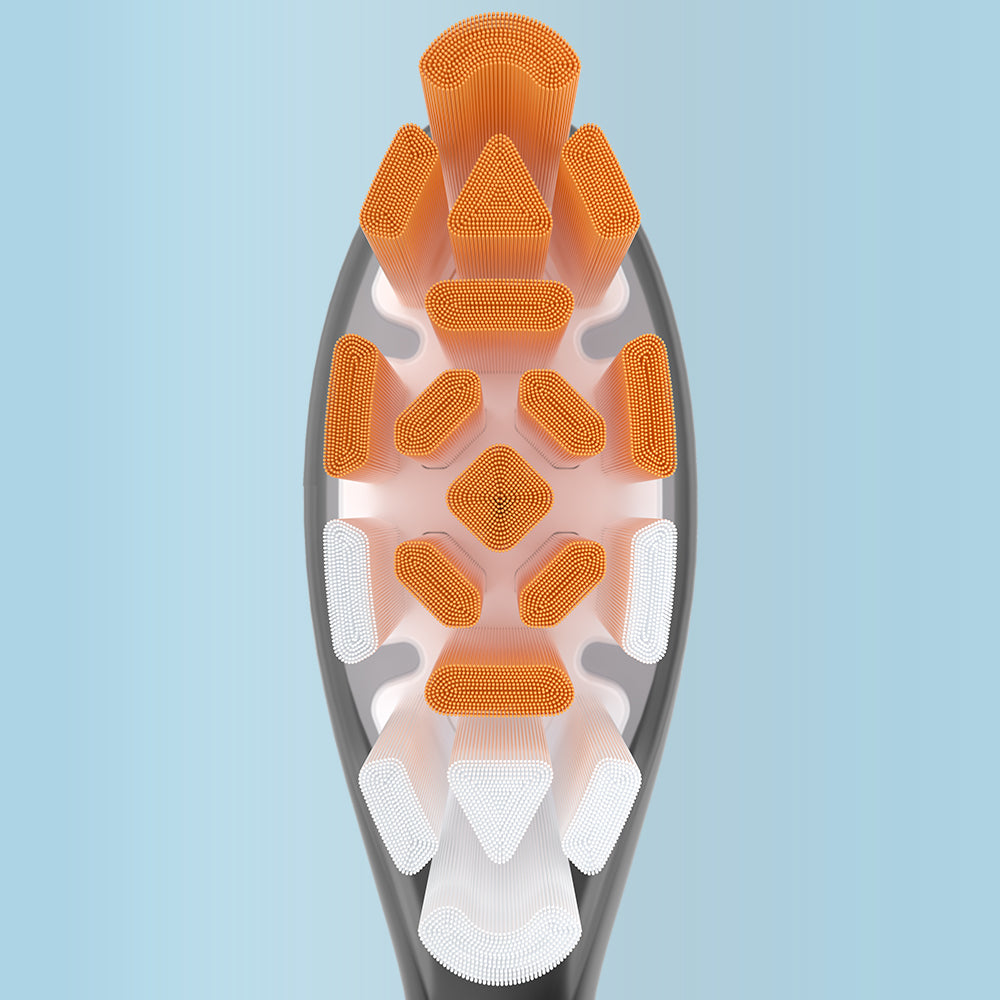 Replacement Toothbrush Heads Compatible with Philips Sonicare- All-in-One (4 Pack), Black