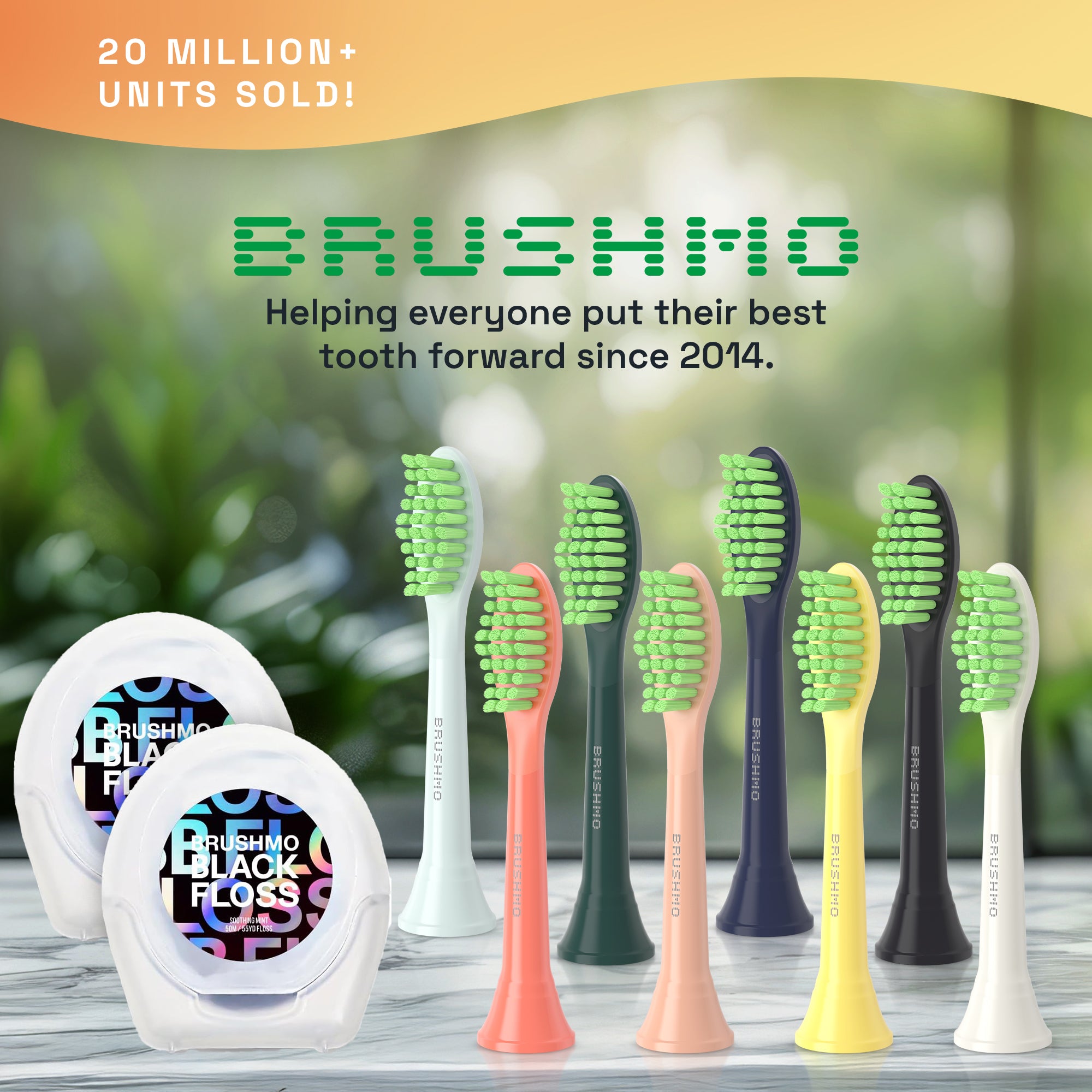 Replacement Toothbrush Heads Compatible with Philips Sonicare One - 4 Pack, Miami Coral