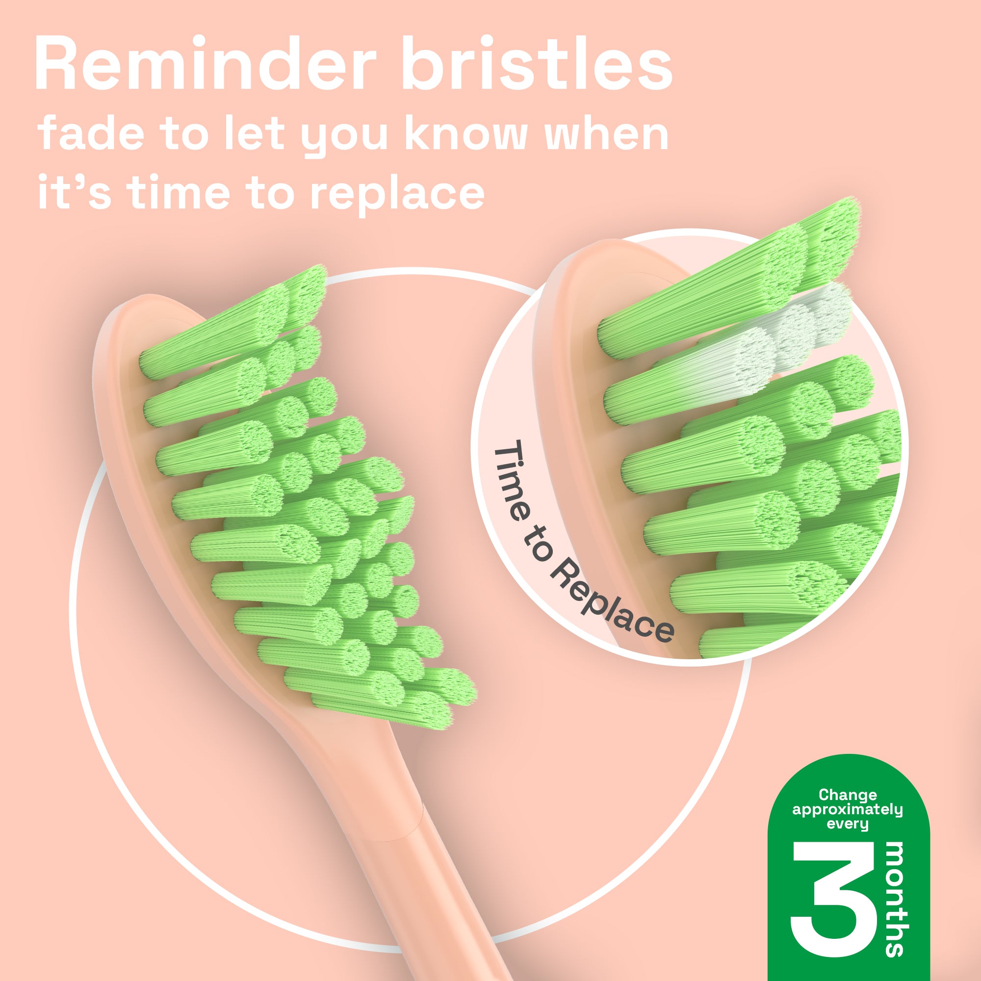 Replacement Toothbrush Heads Compatible with Philips Sonicare One - 4 Pack, Shimmer