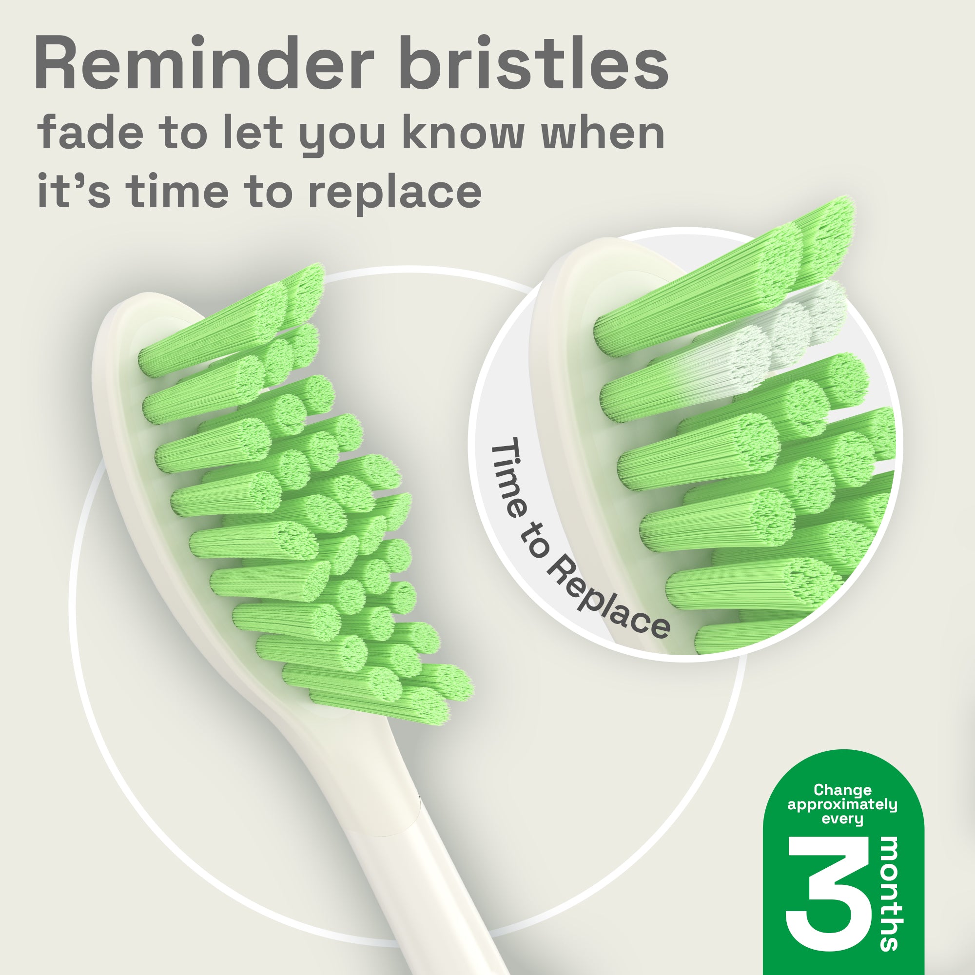 Replacement Toothbrush Heads Compatible with Philips Sonicare One - 4 Pack, Snow White