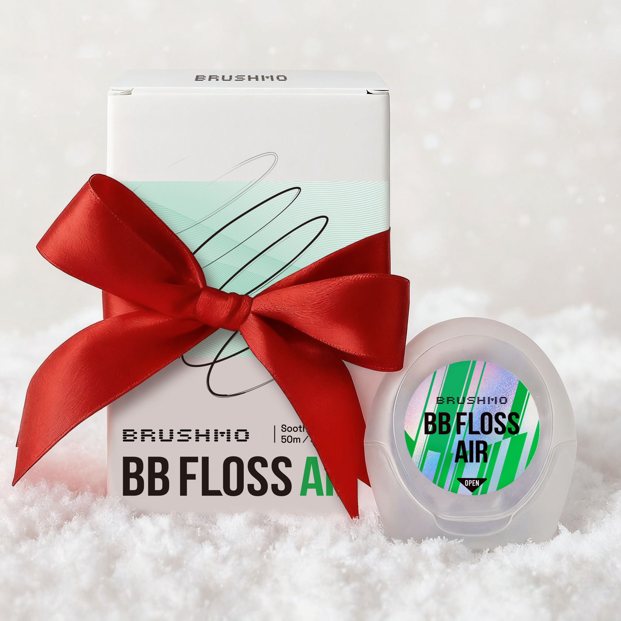 Brushmo Black Floss (BBFloss) Expanding Woven Dental Floss AIR – 55YD, 1 Pack