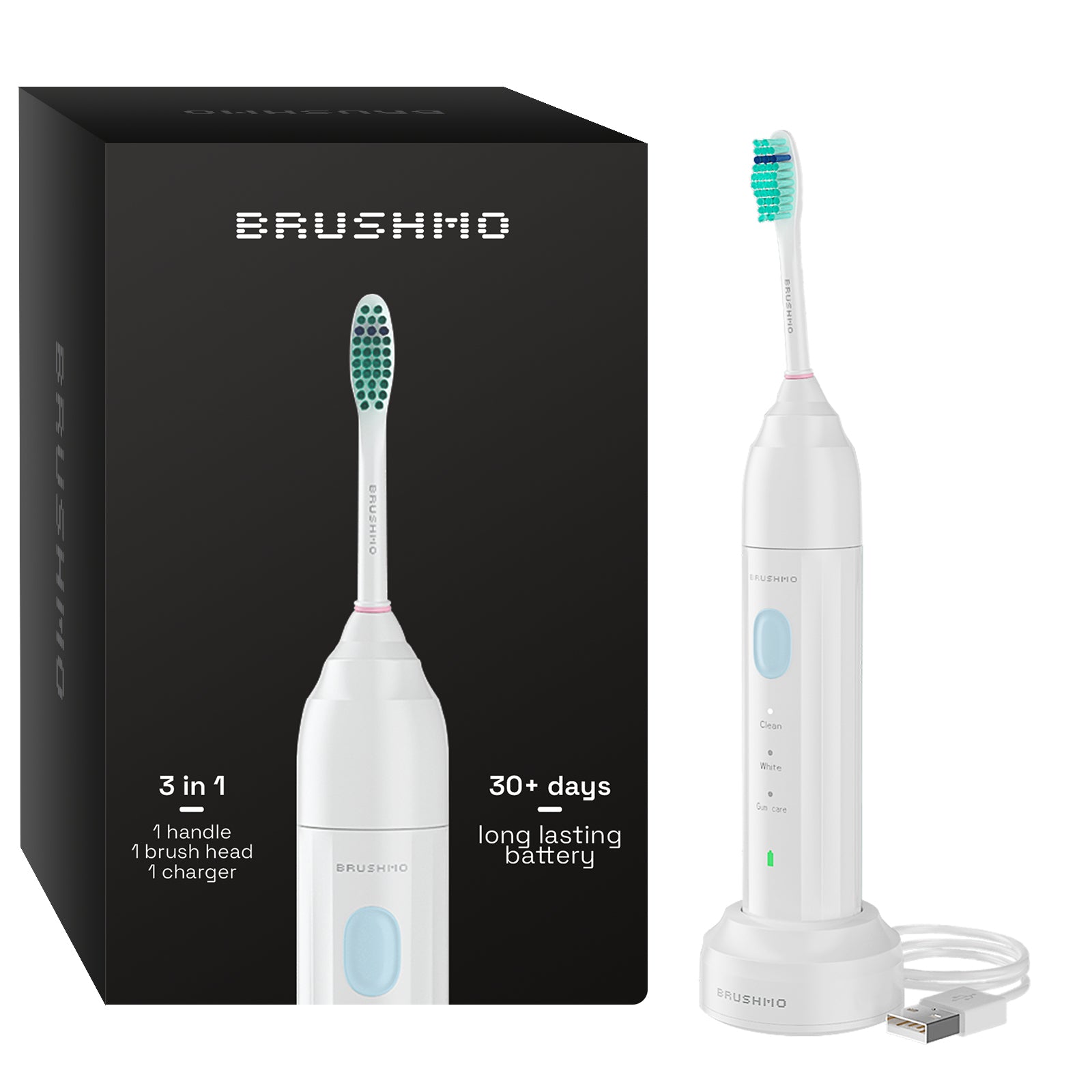 Rechargeable Sonic Toothbrush BM02-1B Screw-on