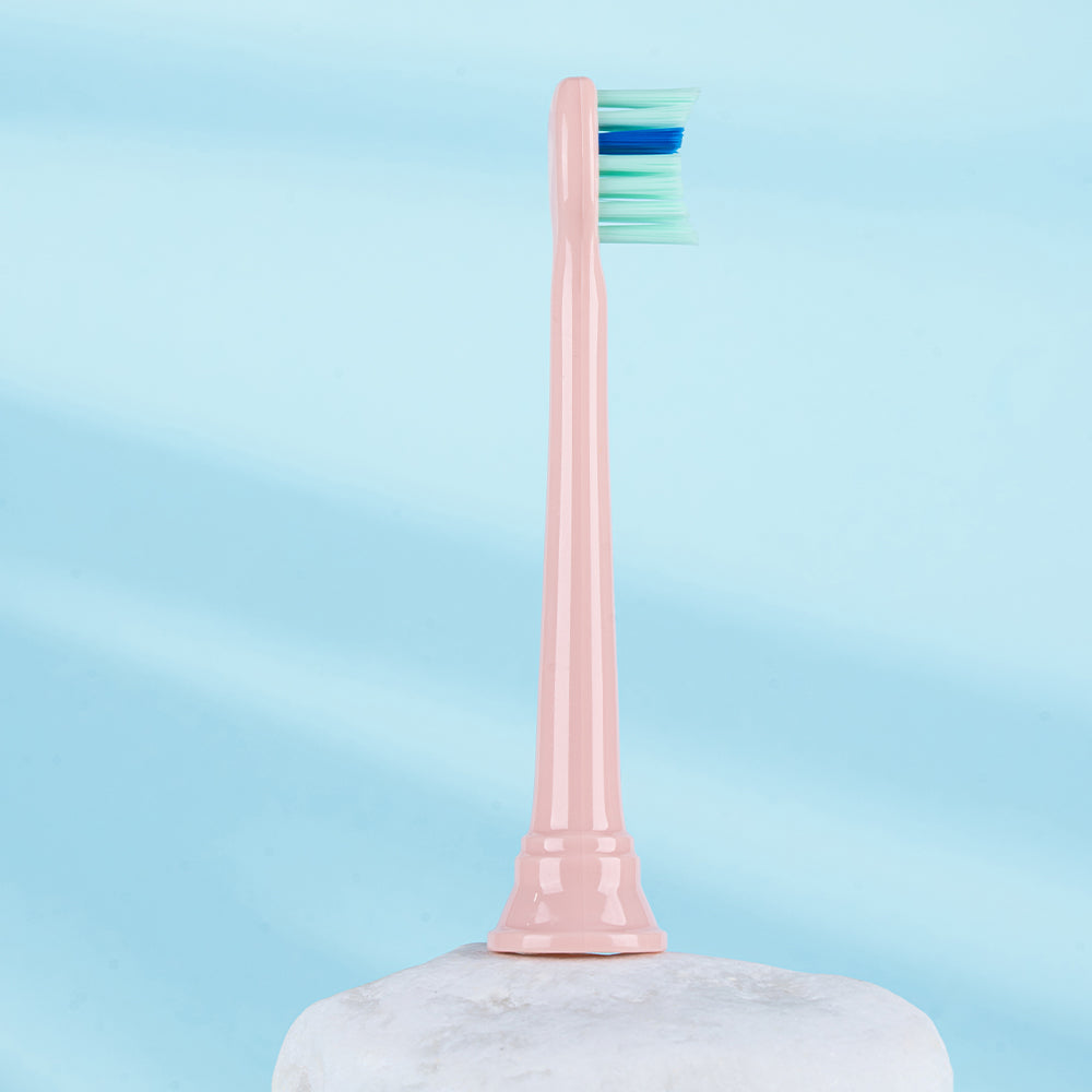 Compact Total Clean Replacement Toothbrush Heads Compatible with Philips Sonicare - 8 Pack, Pink