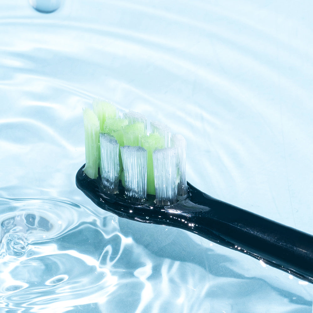 Compact Whitening Replacement Toothbrush Heads Compatible with Philips Sonicare DiamondClean -  8 Pack, Black