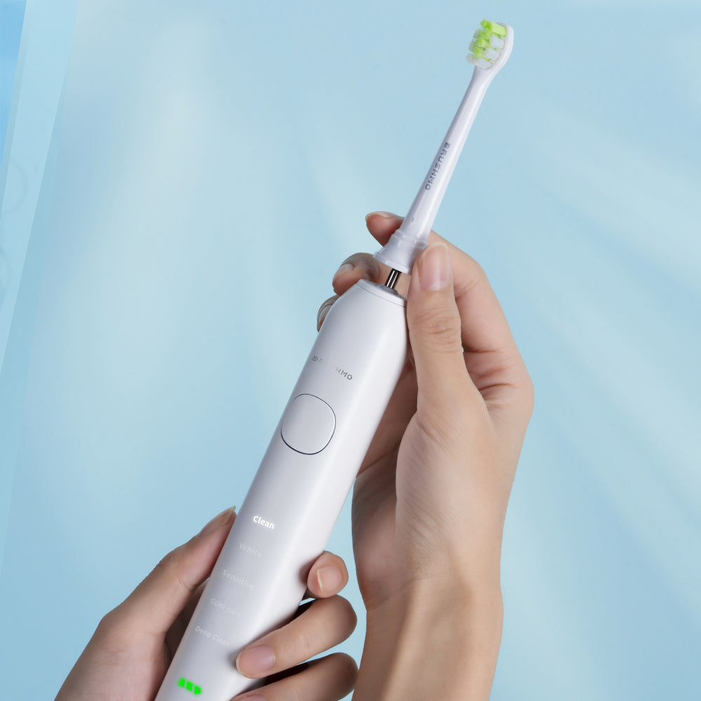 Compact Whitening Replacement Toothbrush Heads Compatible with Sonicare DiamondClean - 8 Pack, White