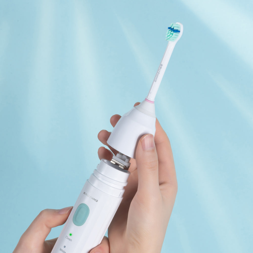 Replacement Toothbrush Heads Compatible with Philips Sonicare e-Series- Total Clean (6 Pack), Compact, White