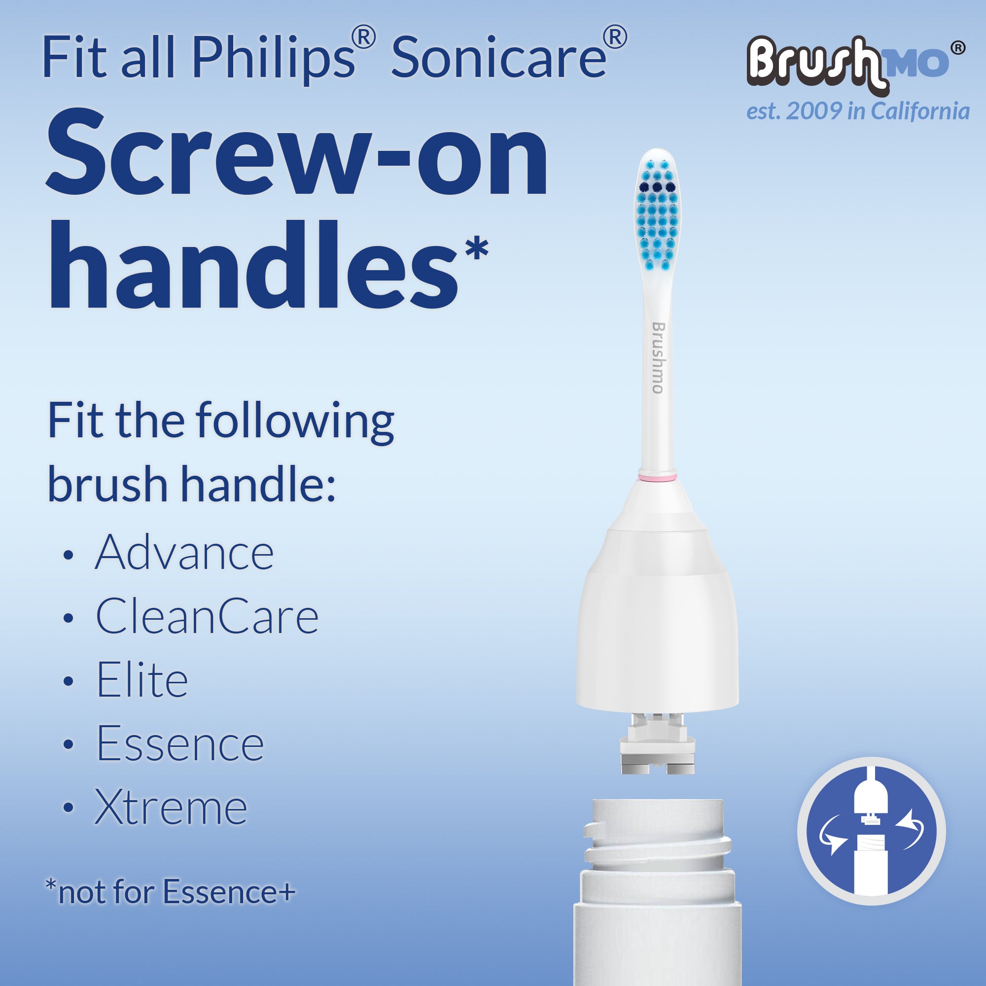 Replacement Toothbrush Heads for Philips Sonicare e-Series HX7052, 6 Pack Sensitive