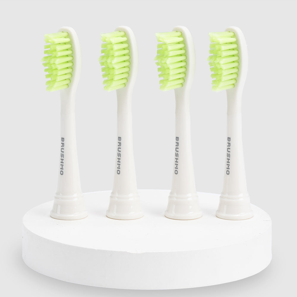 Replacement Toothbrush Heads Compatible with Philips Sonicare One - 4 Pack, Snow White