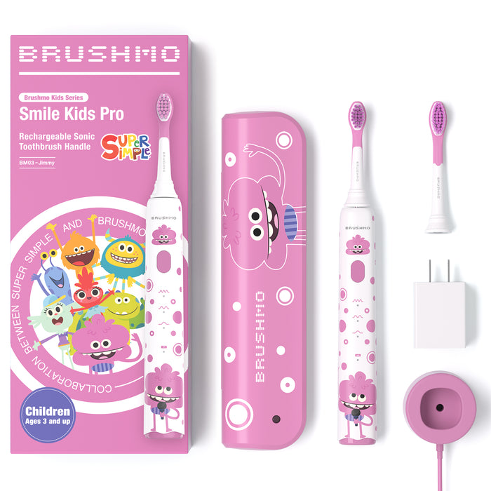 BRUSHMO x Super Simple Songs Kids Sonic Electric Toothbrush BM03 Jimmy
