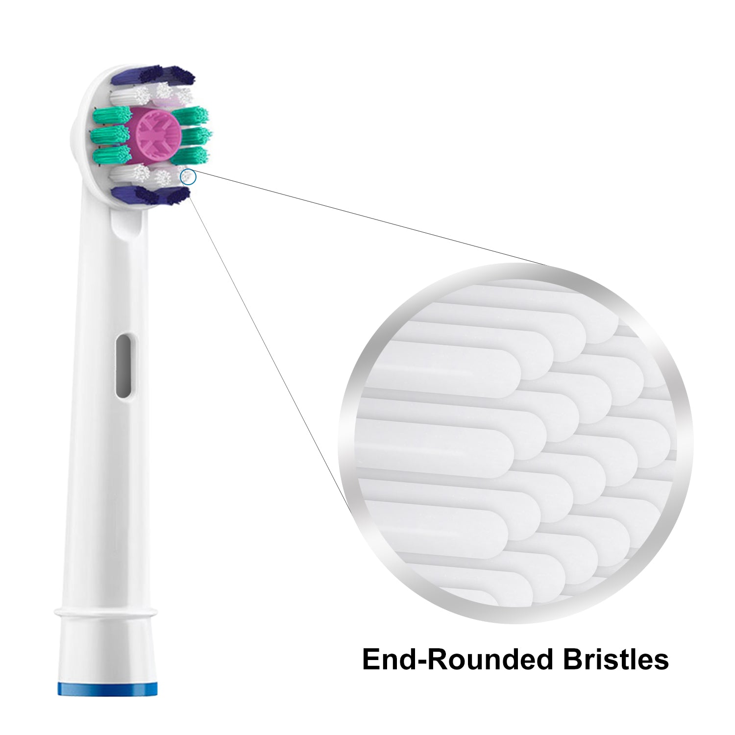 Replacement Toothbrush Heads Compatible for OralB EB17, 8 Pack